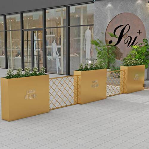 锈钢户外花箱商业47街售不楼部植花花架道路种坛花槽庭院户外庭院