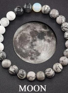 太阳系跨境行星弹力串珠手链手链