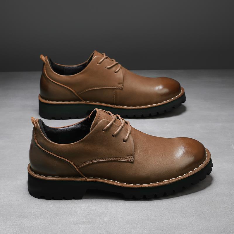 高档真皮大码男鞋45 46 47潮流鞋英伦商务正装休头皮鞋48闲加肥49