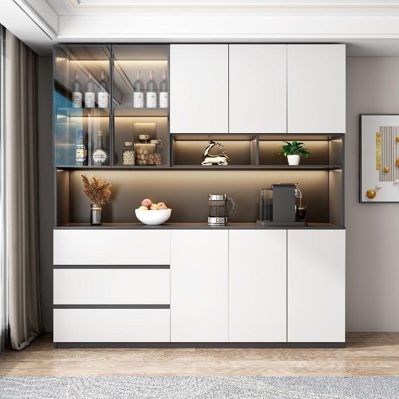 fLE储巧帮餐边柜酒柜一体壁柜落地靠墙简约家柜QSV用客厅手物柜高