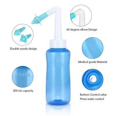 Sinus Allergies Relief Rinse Nasal Wash Bottle Irrigator