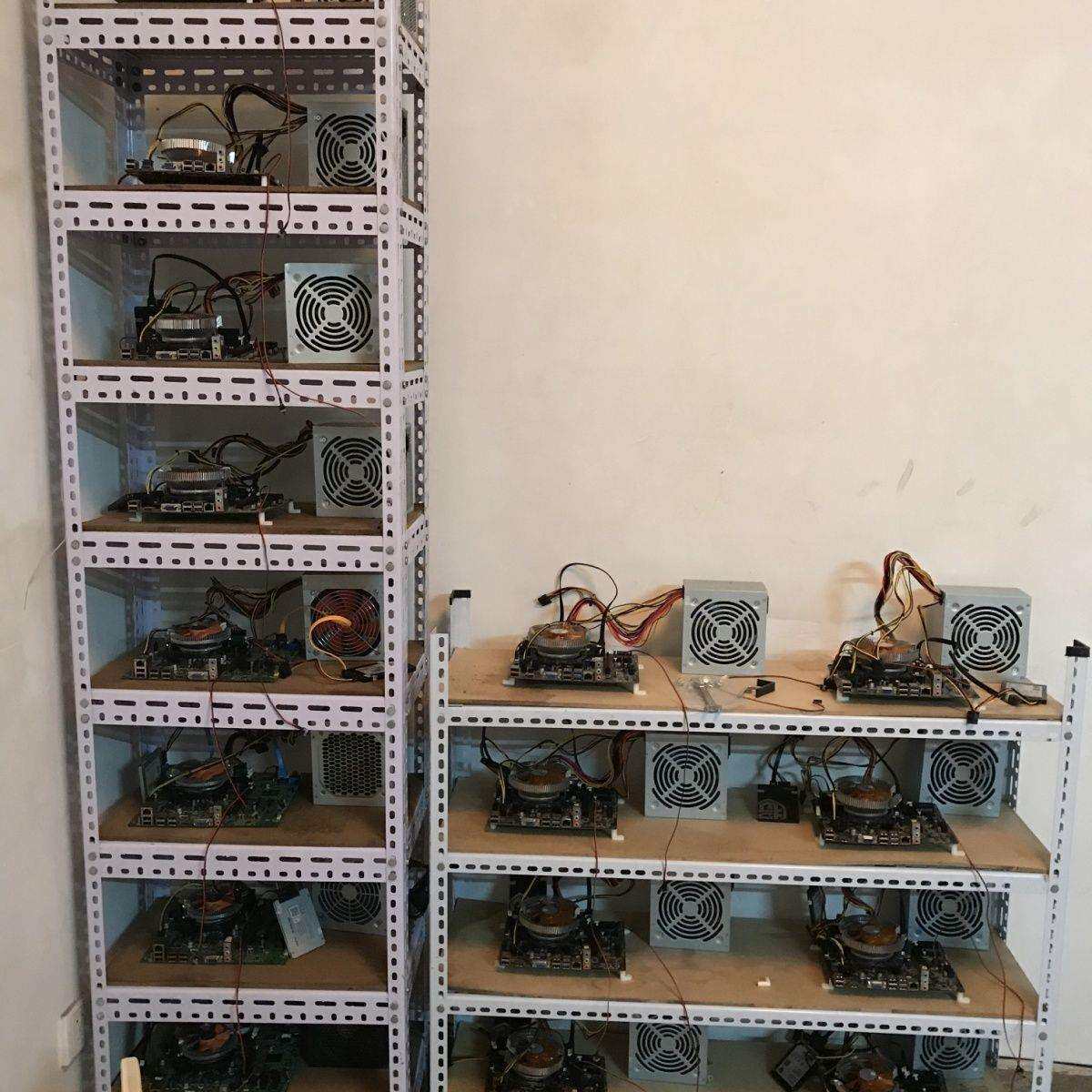 工作室电脑架裸机机箱架多开dnf搬砖主板显卡架多层主机架