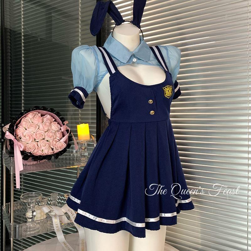 兔子警官朱迪COS服装 蓝色均码COS服装 COSPLAY女仆装