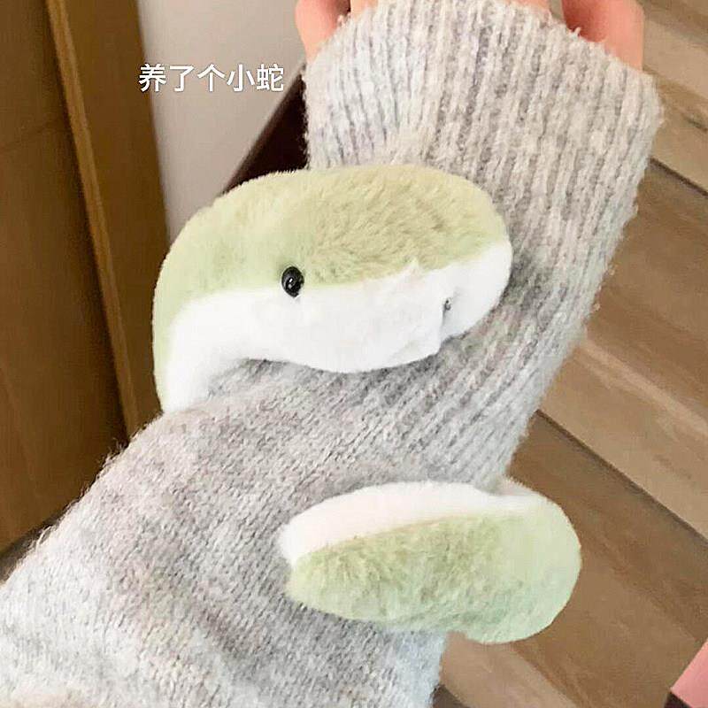 可爱小蛇玩偶毛绒小青蛇缠绕手腕玩具2025蛇年窗帘扣摆件吉祥物
