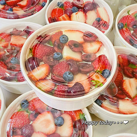 烘焙包装4寸6寸8寸草莓水果抱抱蛋糕碗一次性戚风模具耐烘烤纸碗