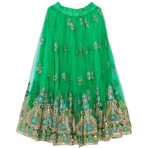 高档702度新疆舞蹈演出服网纱绣半身裙逸女民族服饰维花族大摆飘