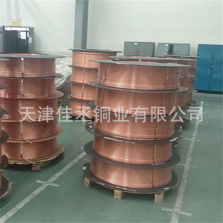 TP2紫铜管 冷媒铜管 木轴包装 脱油脱脂 紫铜方管现货 磷脱氧铜管