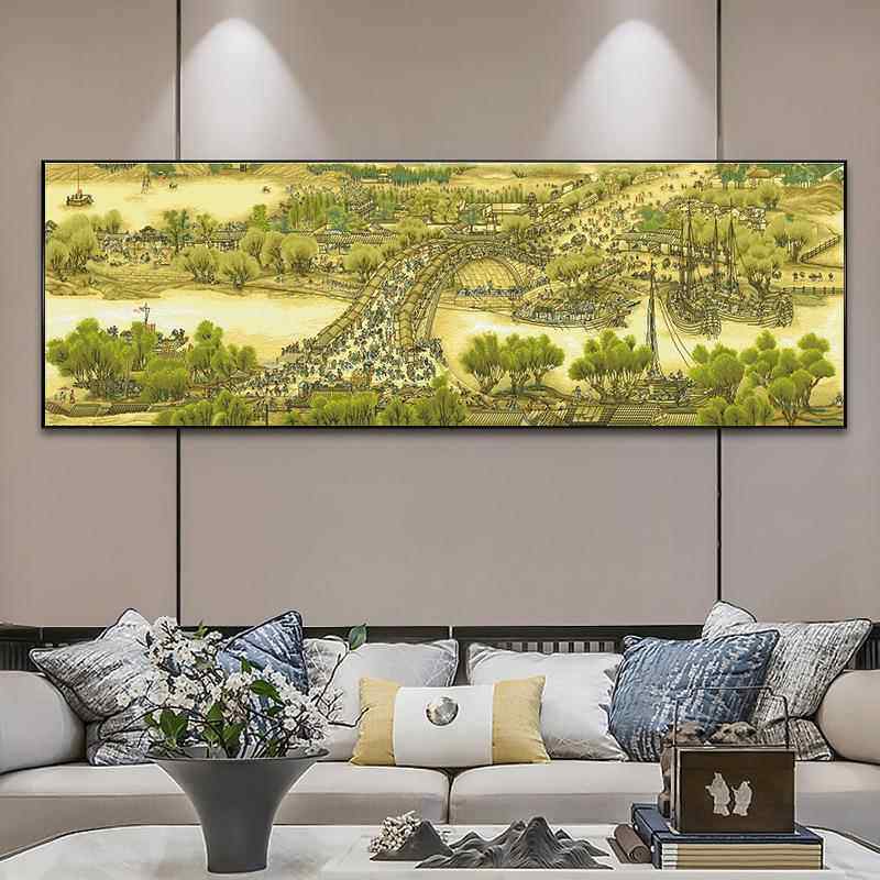 清明河图字2GFN02上5新绣款经典传世名画大幅手工客厅线绣满十绣