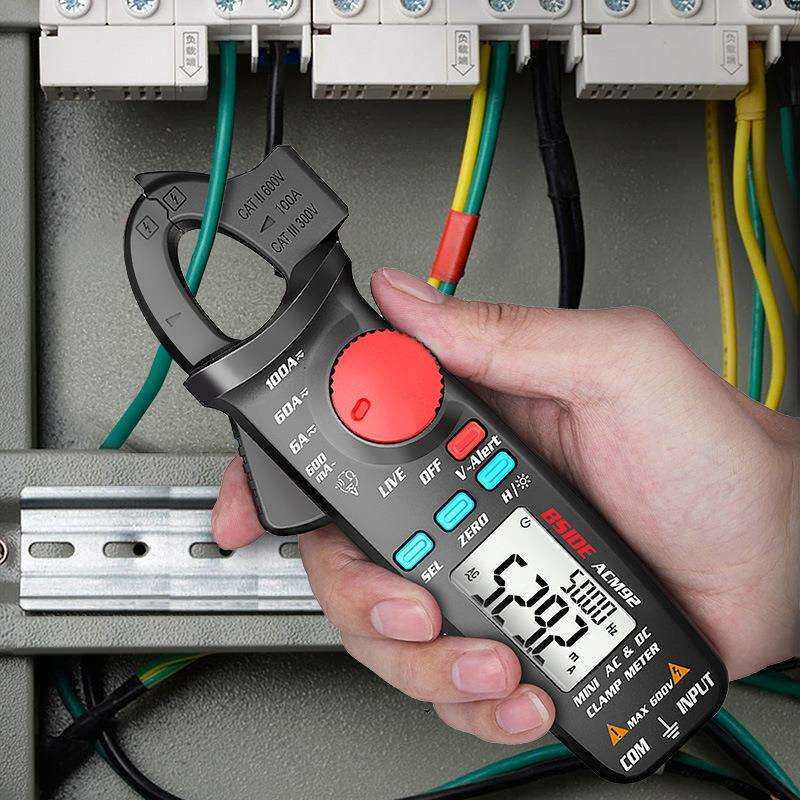 BSIDE数字交直流钳形表ACM92电流电压万用表漏电检测电工汽修钳表
