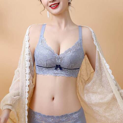 无痕内衣女小胸聚拢薄款收副乳无钢圈调整型上托文胸罩