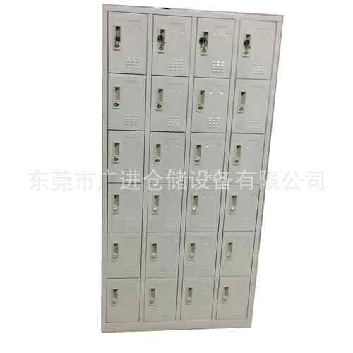 厂家供应24门加层板带锁员工置物柜24门加层板带锁鞋柜