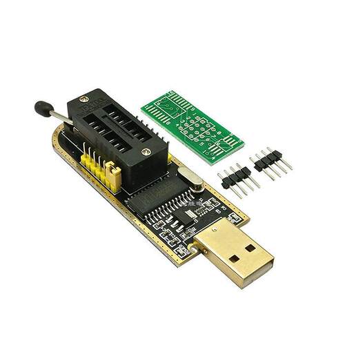 土豪金 CH341A编程器 USB 主板路由液晶 BIOS FLASH 24 25