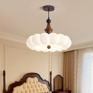 南洋风设卧室吊灯中古奶油风主卧主灯房具全光谱412公护眼计师书