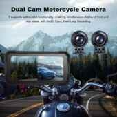 摩车行2车记录仪carply投屏托导航ZC11 15K胎压a检测防水大屏记录