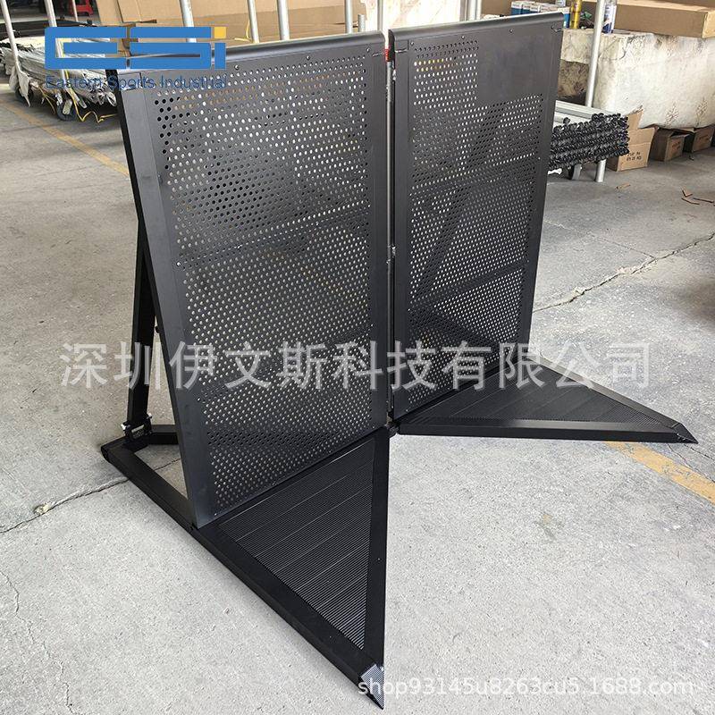 重型防暴栏活动转角带门带转角使用方便户外活动隔离保护铁马护栏