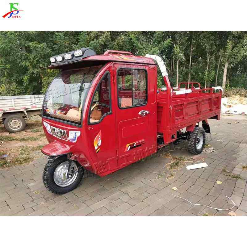 汽油摩托三轮车 农用自卸粮食运输车 山区复杂地形翻斗工具车
