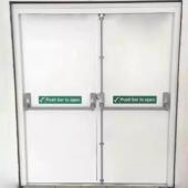 消防门推杆锁消防门逃生锁通道锁 下压式 百佳 消防门锁防火门锁