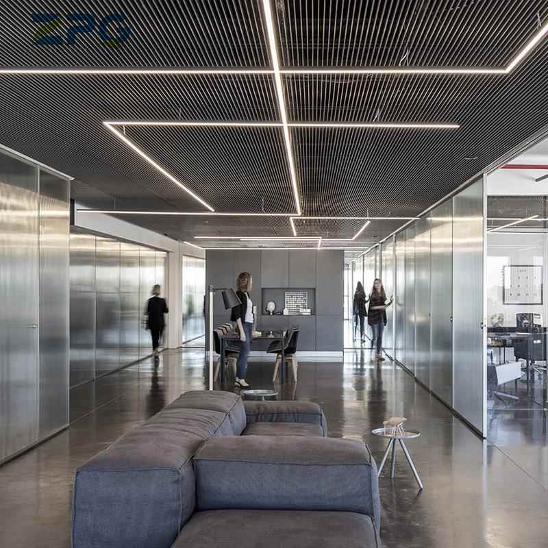 LEDNQY材线条灯外壳套件铝型铝槽尺寸任选商简约线明装吊场灯具家