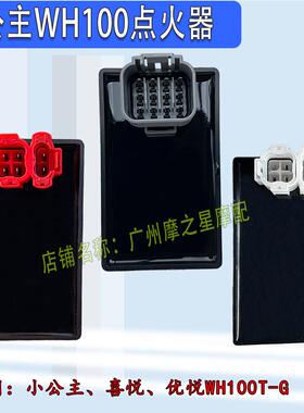 适用踏板车喜悦优悦小公主WH100电子点火器SCR100红白头点火器