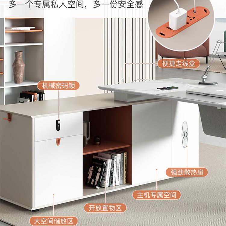 总裁单人桌简约现代中班大班台经理主管桌办公家具老板桌设计师