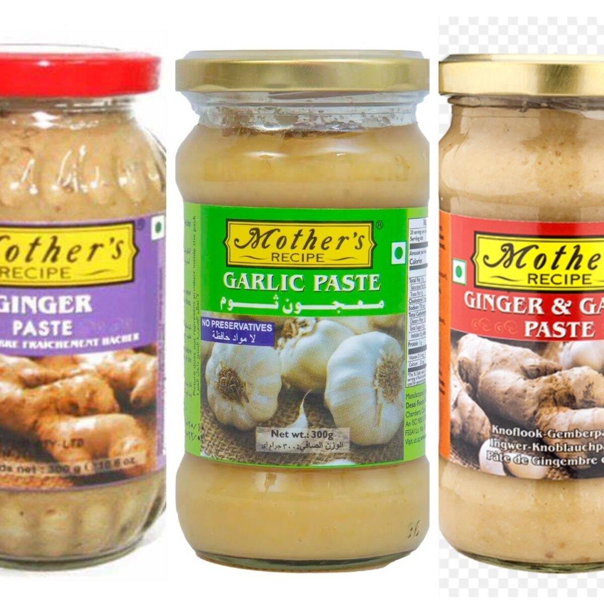 Mother ginger garlic paste姜蒜混合酱 姜蓉 蒜蓉蒜泥姜泥 300g - 实物图