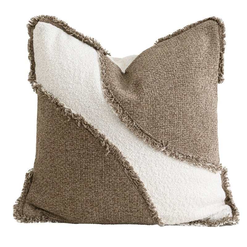 现代侘寂风民宿软装抱枕装饰靠包ins风客厅沙发靠枕套样板间靠垫