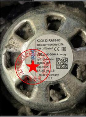 K3G133-RA01-03 200-240V0.27A27W M3G045-ABOO 德国风机