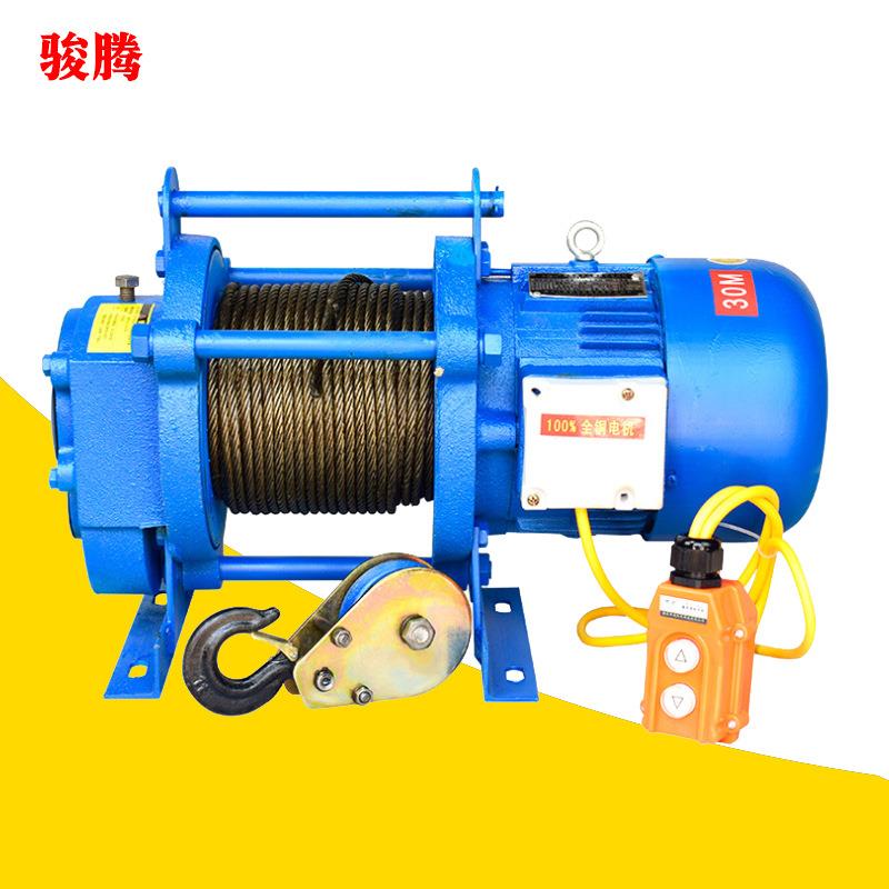 220V5电0kg0家用装修小吊机钢丝绳动葫芦多功能电动提升机