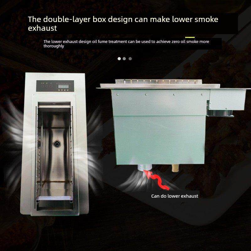 升级版丰茂触摸屏自动翻转旋转电热管烧烤架无烟商用电烤箱制造商