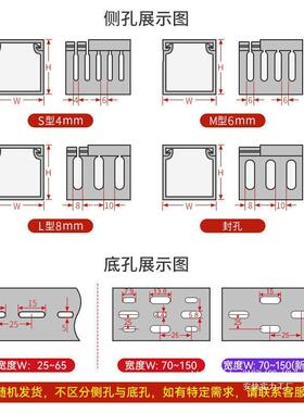 PV电C整箱线槽塑料柜明配电线电箱布线见描述灰色工业阻燃环保布