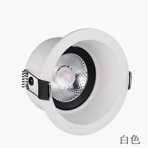 酒店洗墙LED防眩筒灯深藏光源COB高端射灯客房宾馆嵌入式天花灯