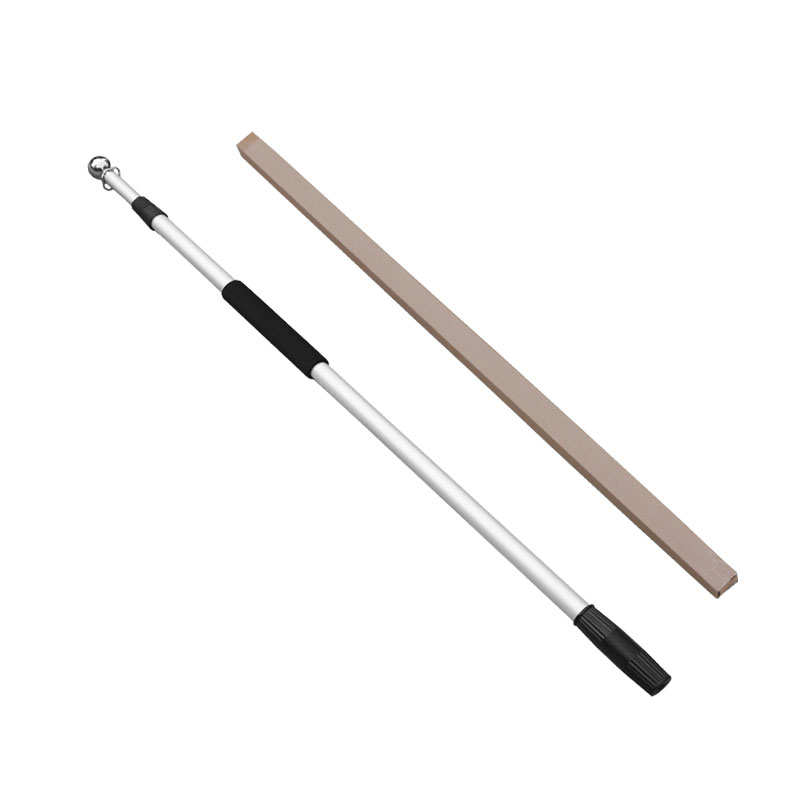 旗杆3米 三米不锈钢伸缩广告旗杆高档户外手摇旗杆 电鲨白