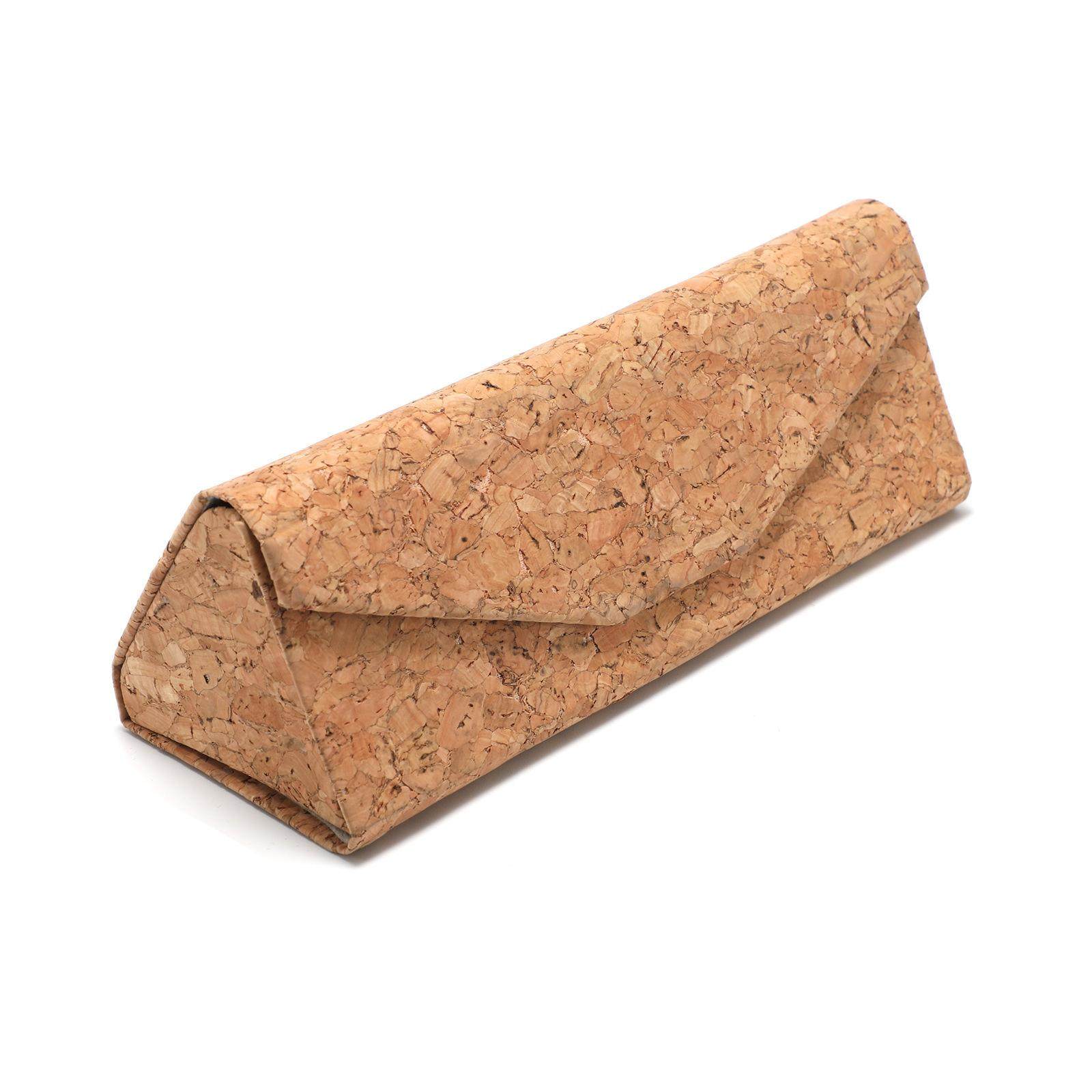 男女款抗压耐摔太阳镜盒时尚个性三角形可折叠金色年轮近视眼镜盒