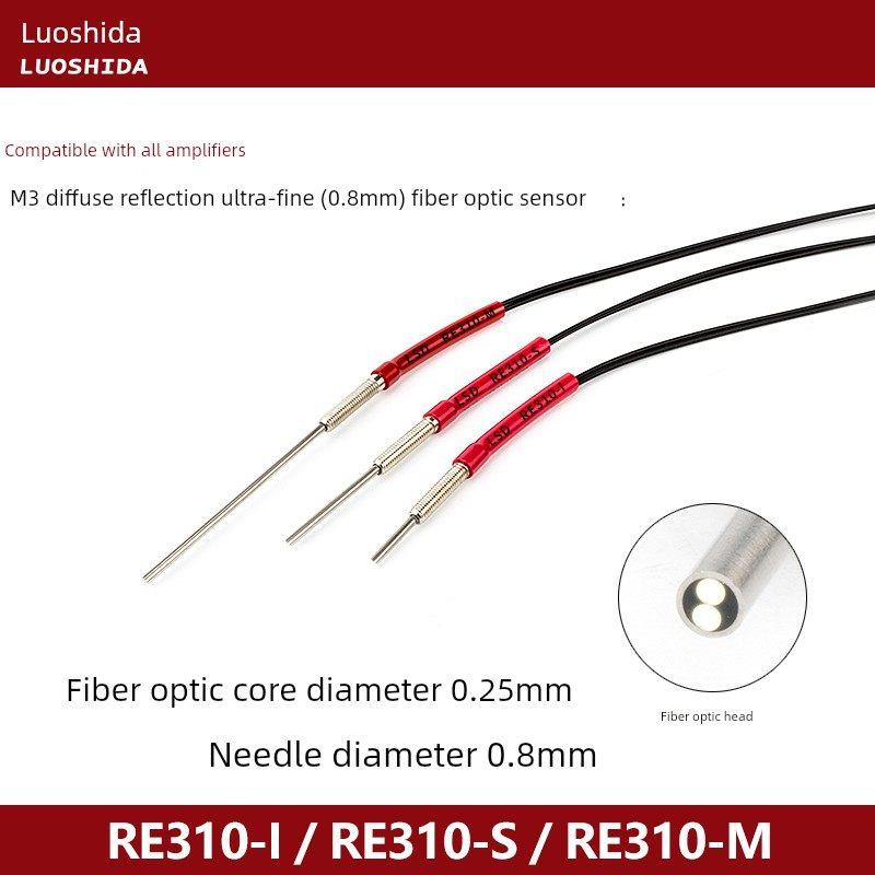 洛施达超细光纤0.8mm凸针 RE310-I RE310-S RE310-M 线长1米2米