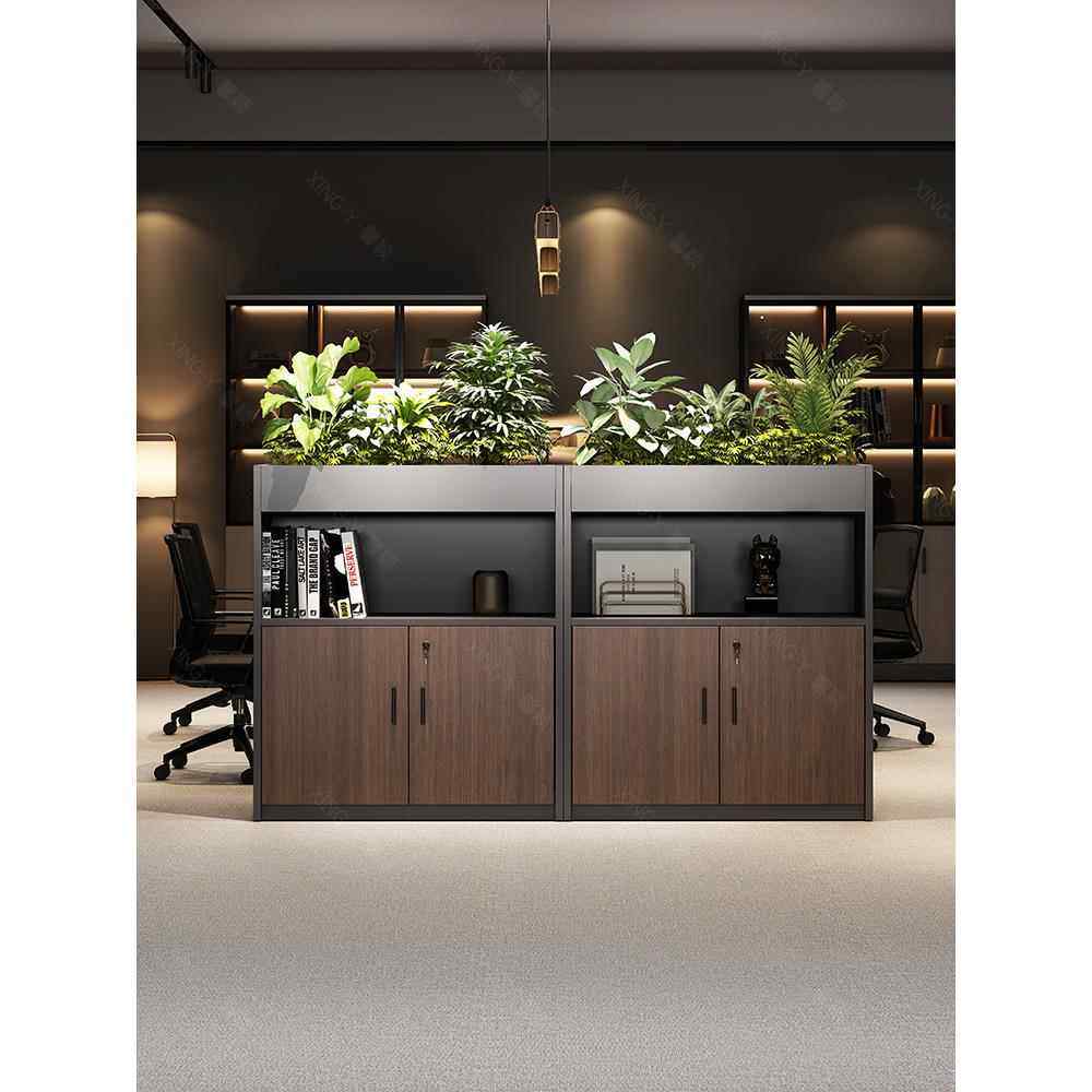 办公室文件柜档案资料柜矮柜储物柜桌边柜办公柜子木质隔断花槽柜,商业/办公家具,花槽柜,淘宝优惠券,粉丝福利购,淘宝优惠卷