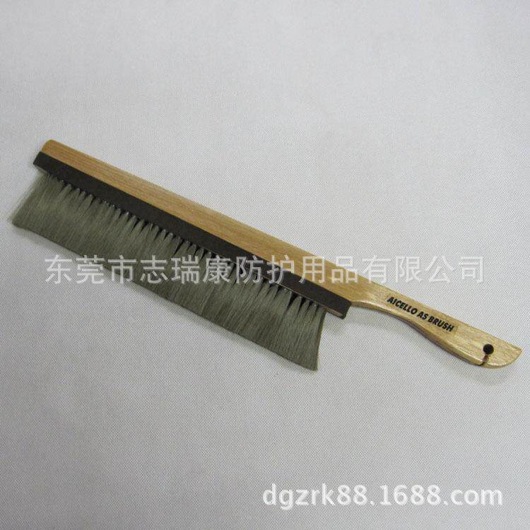 东莞防静电毛刷生产厂家 工业直柄除尘软毛刷 电子静电羊毛刷