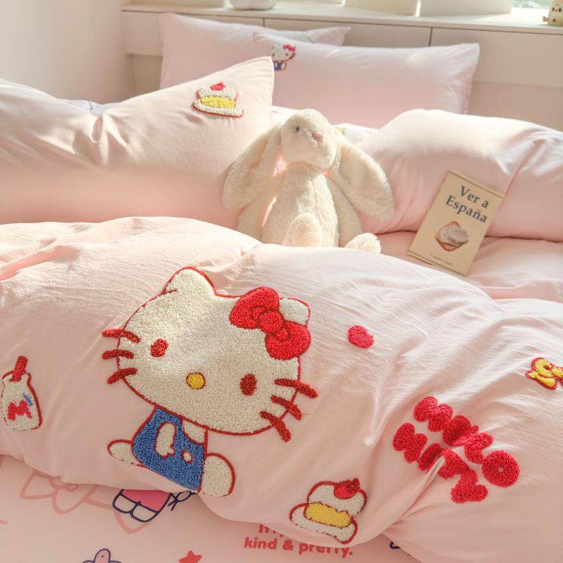 三丽鸥毛巾绣水洗棉被套单件家用双人被套秋季宿舍单人被套,床上用品,学生床品套件,淘宝优惠券,粉丝福利购,淘宝优惠卷