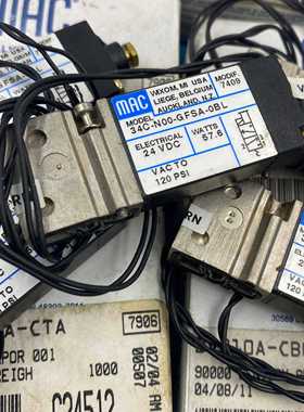 MAC美国进口原装正品高频电磁阀 34C-N00-GFSA-0BJ大量现货销售