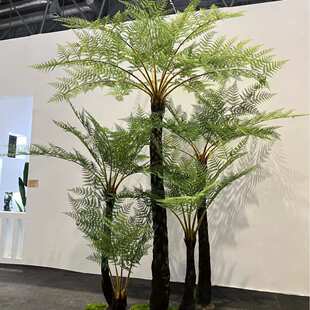 高档大型仿真桫椤树工程项目沙罗树手工天然造景道具仿真蕨类花树