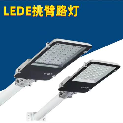 LED路灯广场小区庭院灯头挑臂电线杆30W金豆路灯头新农村道路照明