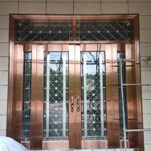 304不锈钢门防盗门进户门家用农村别墅自建房定制四开 大门入户门