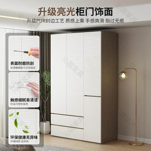 家用卧室收纳柜儿童衣橱衣柜全实木2025款出租房工厂直供全屋衣橱