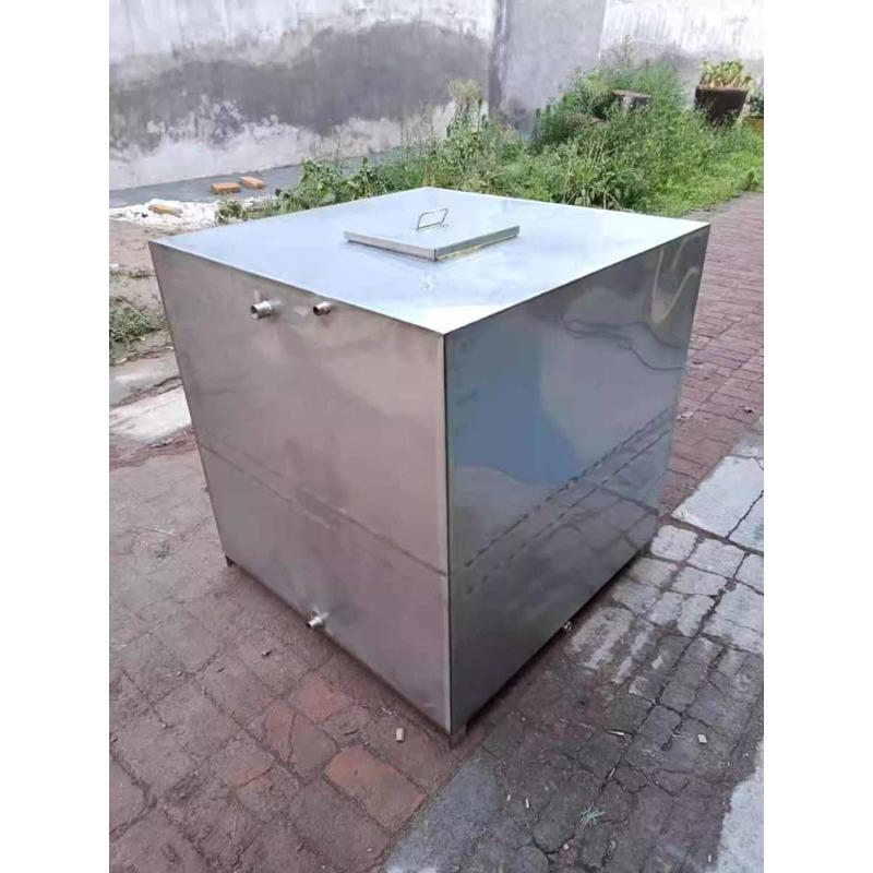 304不锈钢水箱方形储水箱储物箱落地式浸泡池卤煮桶工业储水桶