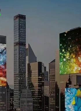 led格栅屏屏显示屏led灯条显示轻薄透气外全户彩P15.625格彩幕屏