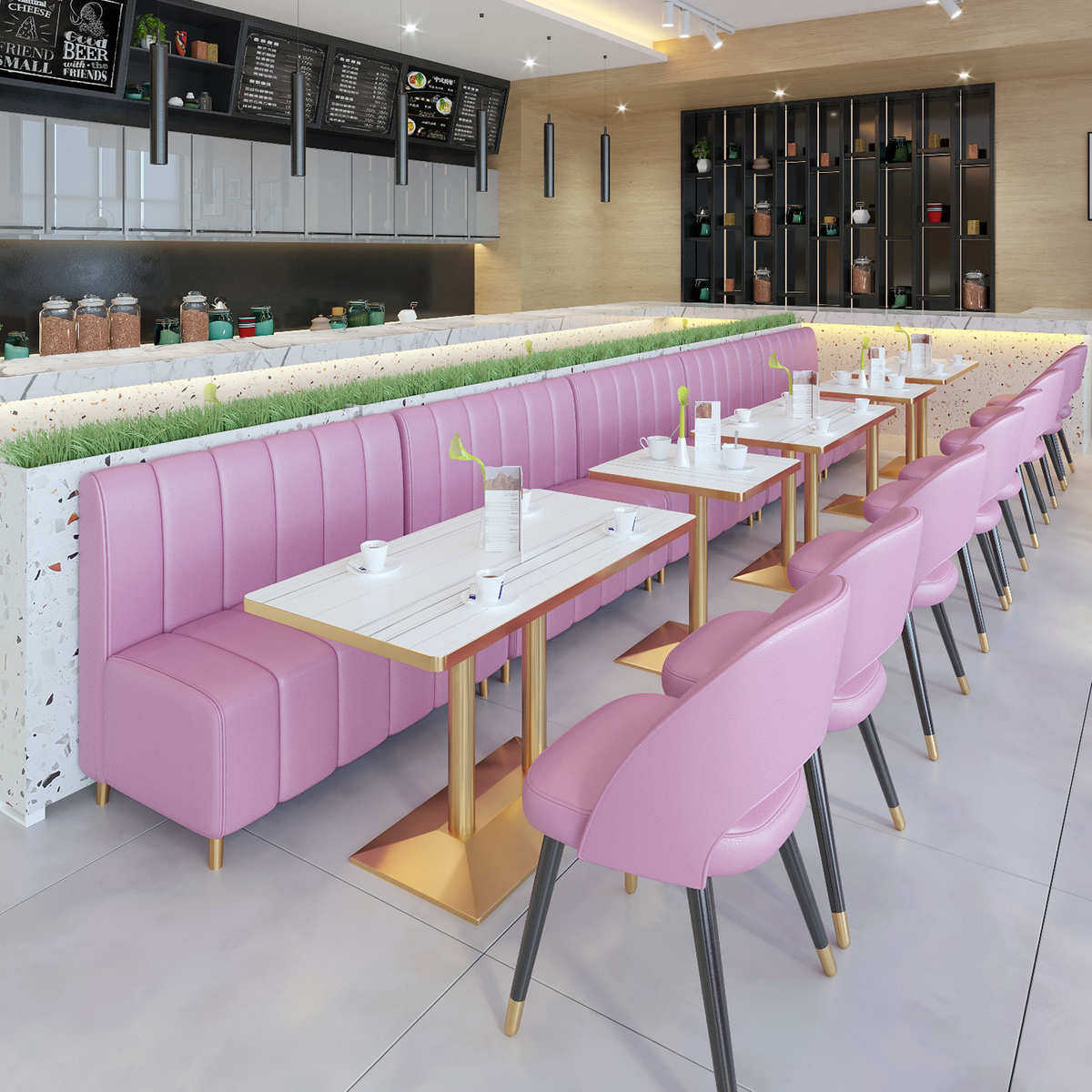 北欧简约餐厅卡座沙发桌椅休闲奶茶咖啡厅沙发椅舒适实用桌椅组合,住宅家具,餐桌椅+餐车,淘宝优惠券,粉丝福利购,淘宝优惠卷