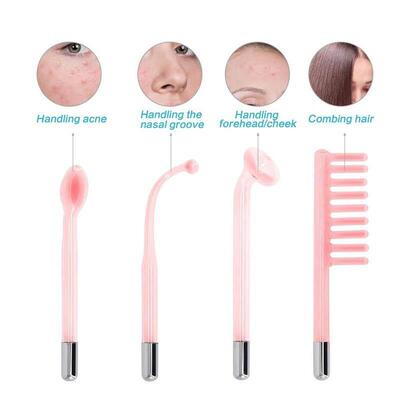 4In1 High Frequency Facial Wand Portable Electrotherapy电疗