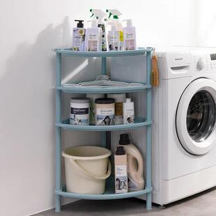 直销新款浴室置物架卫生间收纳架洗手间厕所脸盆架子塑料储物架三