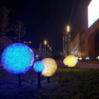 led户外不锈钢圆球景观灯 广场亮化装饰草坪灯球中球铜线灯插地灯