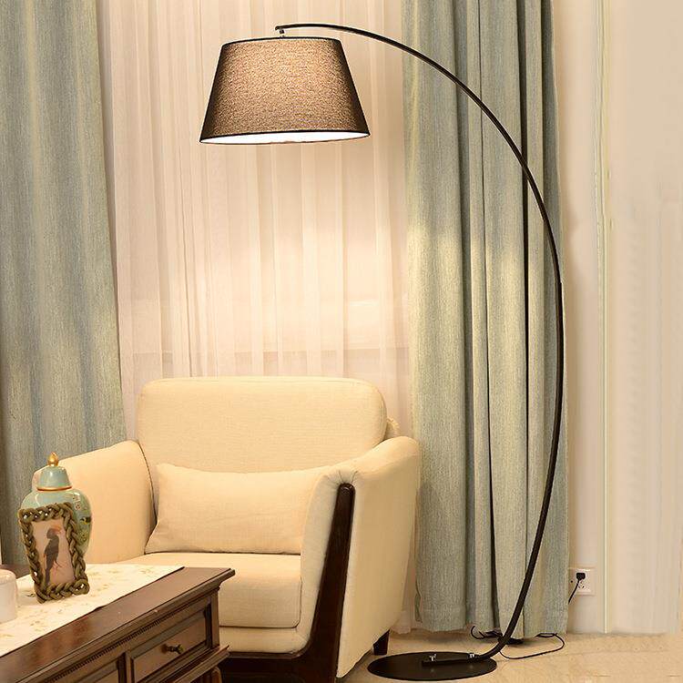 厂家直供鱼灯地立JLKY277灯客厅北落欧简约现代弧钓形沙发灯创意