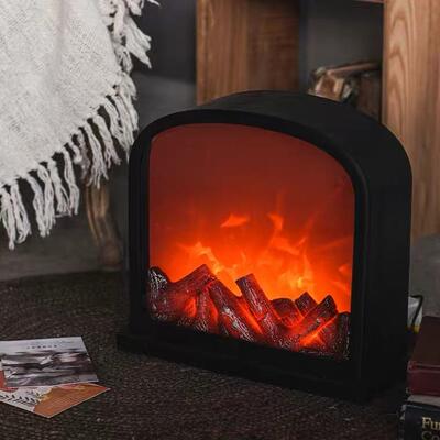 灯亚逊美式壁炉客小夜LED火焰灯火炉厅桌马SP-01面悬挂装饰品摆件